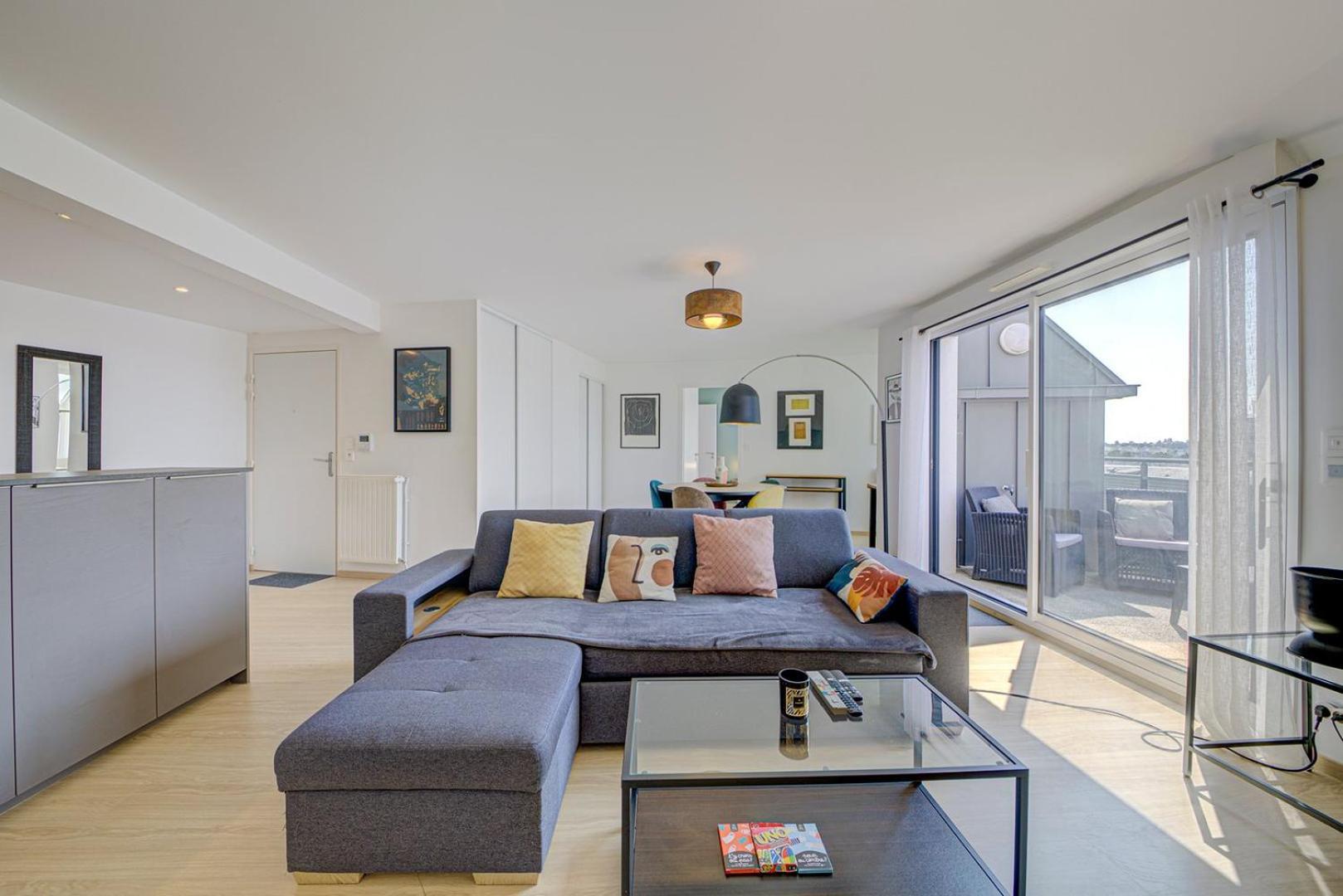 Le Maginot, T4 De Standing, Terrasse Et Parking Appartement Rennes Buitenkant foto
