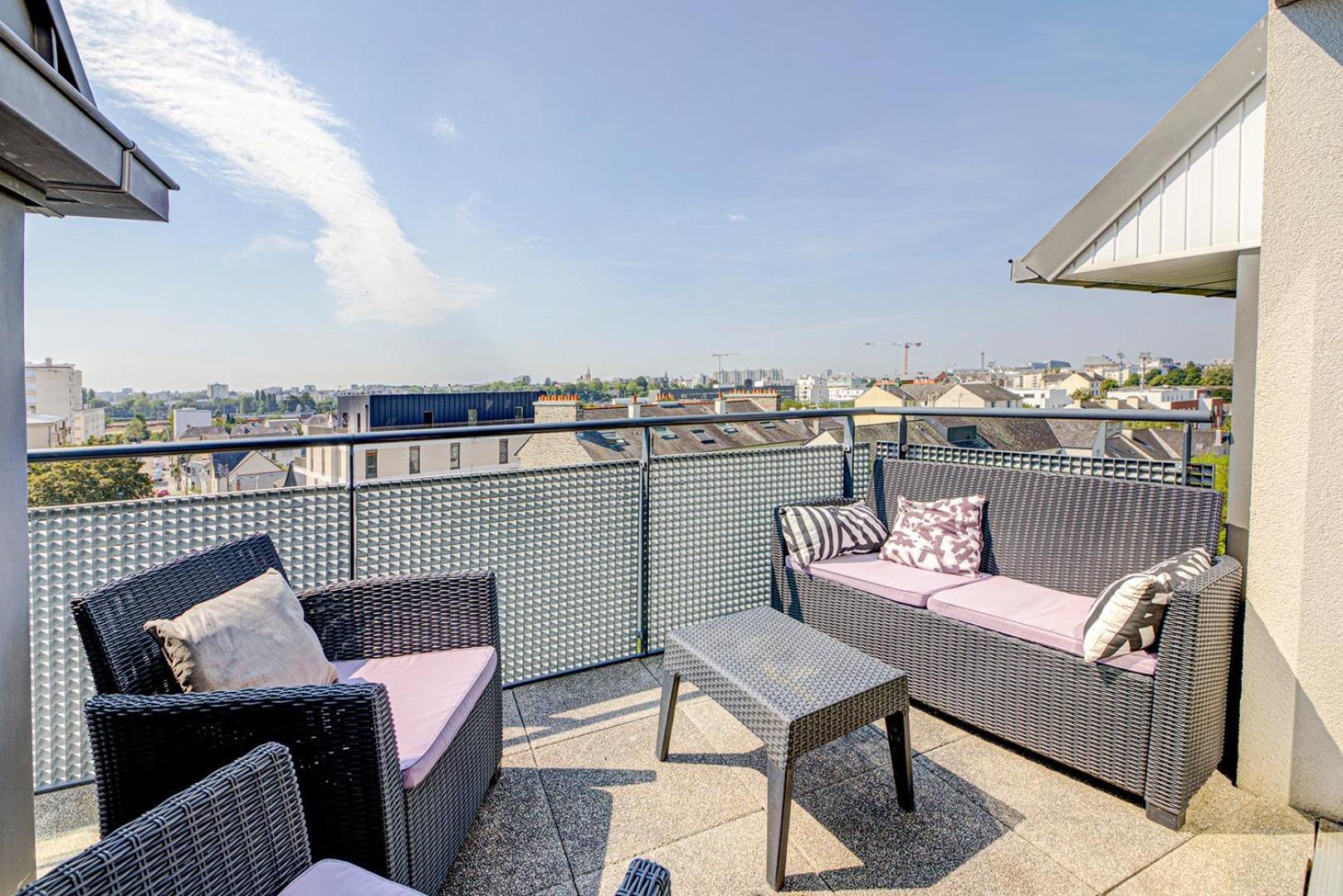 Le Maginot, T4 De Standing, Terrasse Et Parking Appartement Rennes Buitenkant foto
