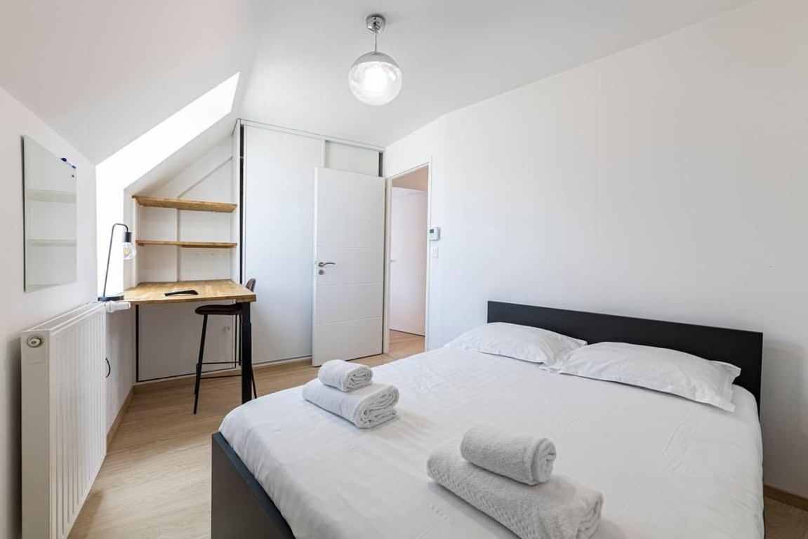 Le Maginot, T4 De Standing, Terrasse Et Parking Appartement Rennes Buitenkant foto